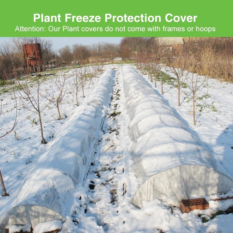 Plant Covers Freeze Protection 8x40ft Frost Cloth for Winter Outdoor