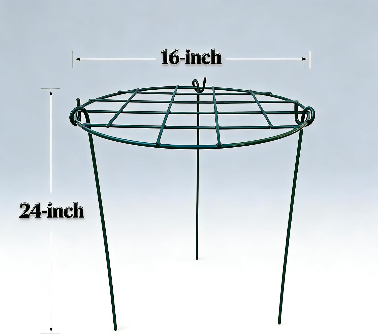 MTB Supply 5 Pack 16 x 24 inch Peony Cages,Grow Through Plant Support Stakes, Flower Support Hoops Heavy Plants Brace