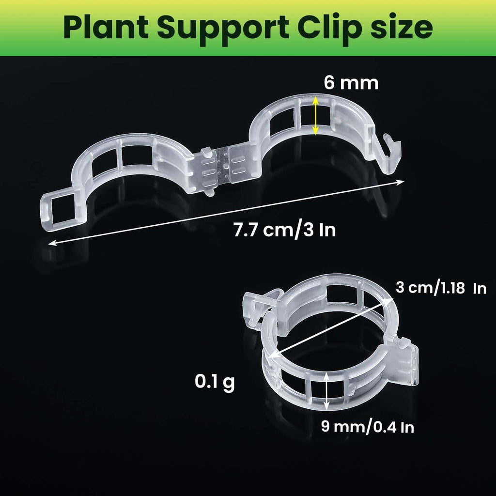 600pcs Plastic Plant Clips Reusable Garden Clips,Secured Plant Clips for Trellis&Vine Support Tomato Clips for Climbing