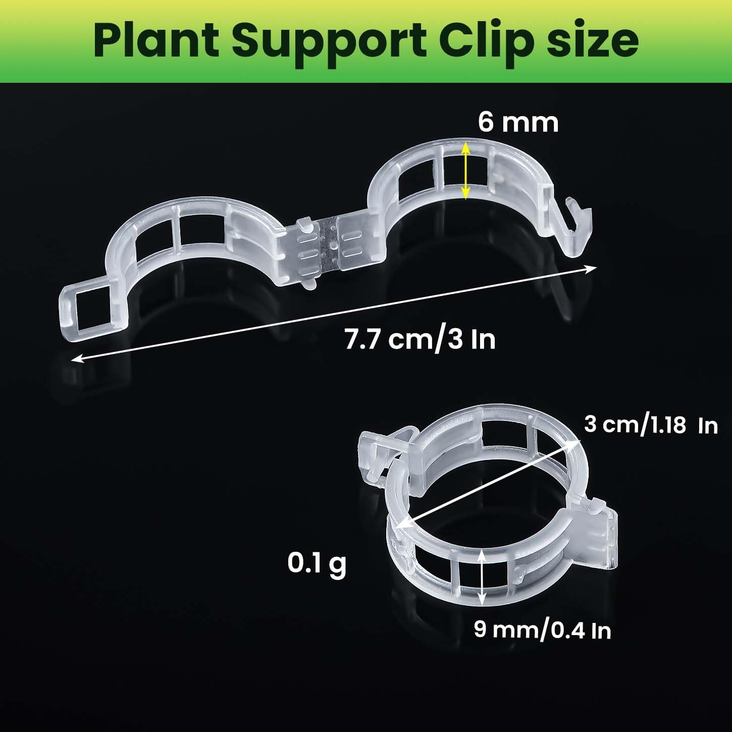 600pcs Plastic Plant Clips Reusable Garden Clips,Secured Plant Clips for Trellis&Vine Support Tomato Clips for Climbing
