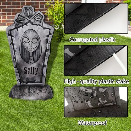 17Inch Halloween Yard Signs Tombstones Decorations Outdoor Graveyard