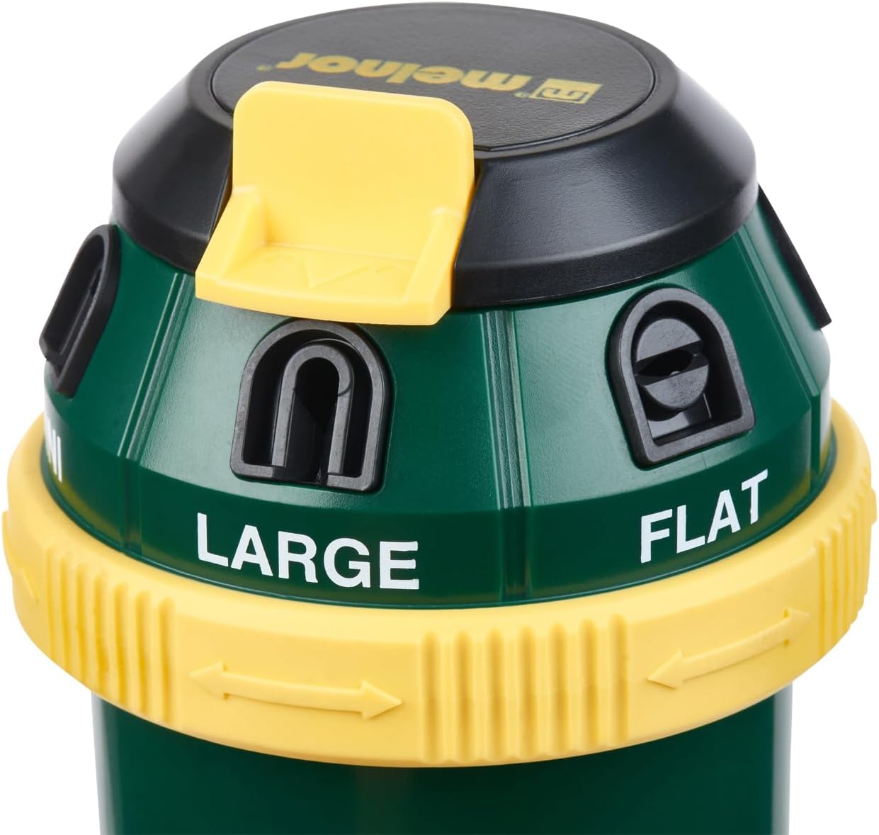 Melnor 65161AMZ Turbo Drive Rotary Sprinkler, Waters Up to 70 Ft. Diameter, 6 Spray Patterns, Adjustable 30° to 360°