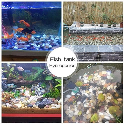 Voulosimi 12 LBS River Rock Stones, Natural Decorative Polished Mixed Pebbles Gravel,Outdoor Decorative Stones for