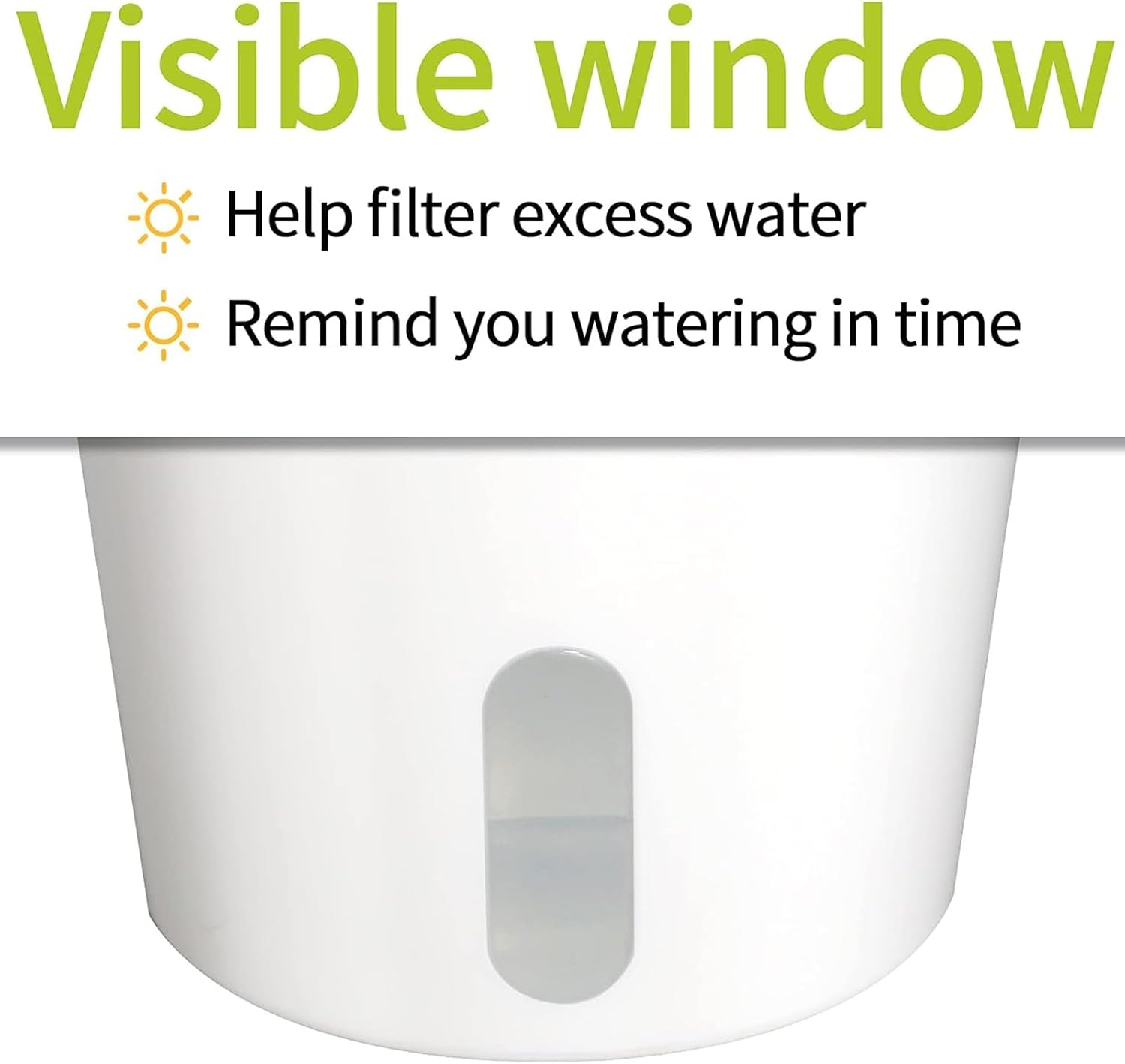 3" Self Watering Pots,20 Sets Self Watering Planter Pots for Indoor Plants with Water Level Indicator and Multiple