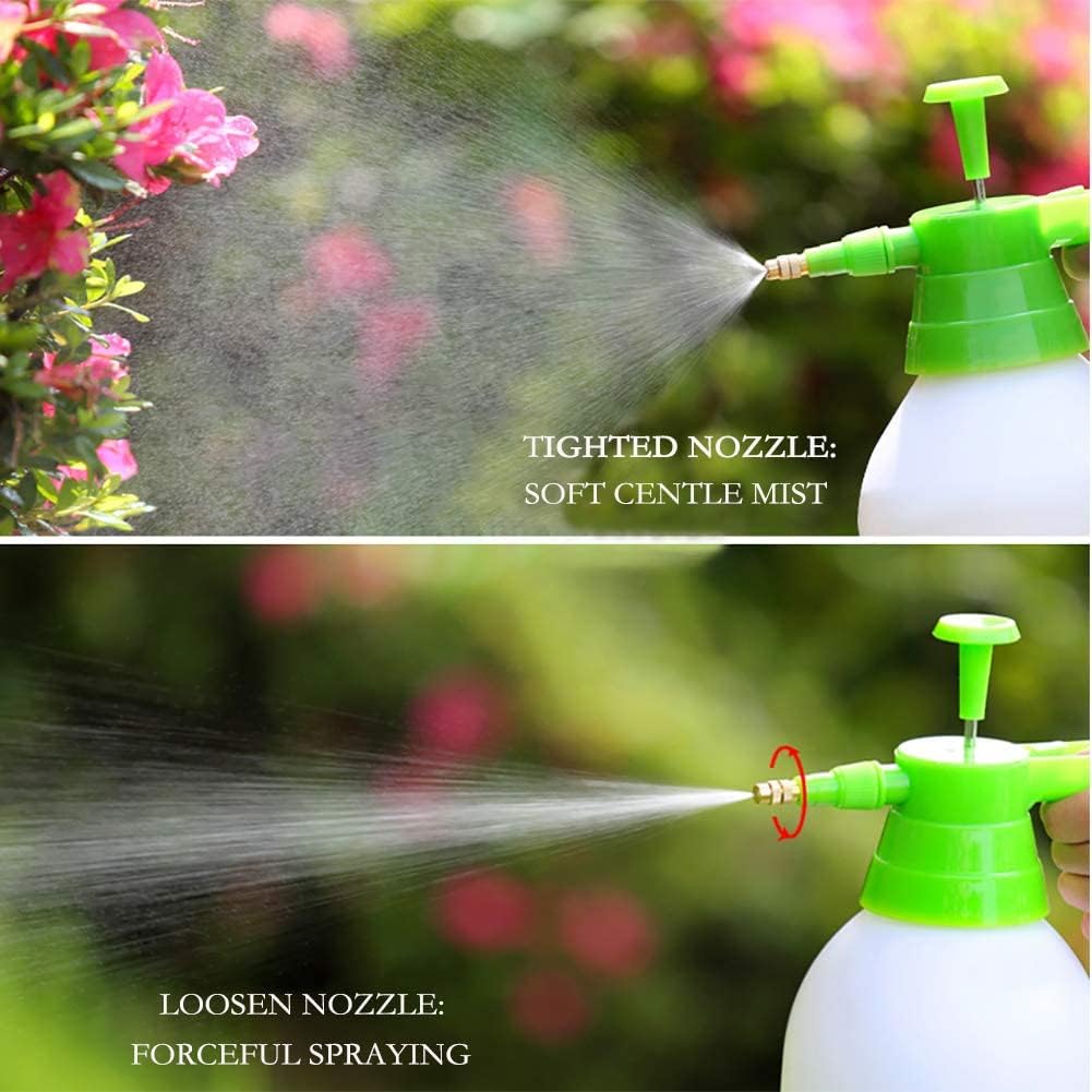 Joywayus 2PCS 68OZ Garden Pump Sprayer Portable Yard & Lawn Sprayer for Spraying/Watering 0.5Gallon Green