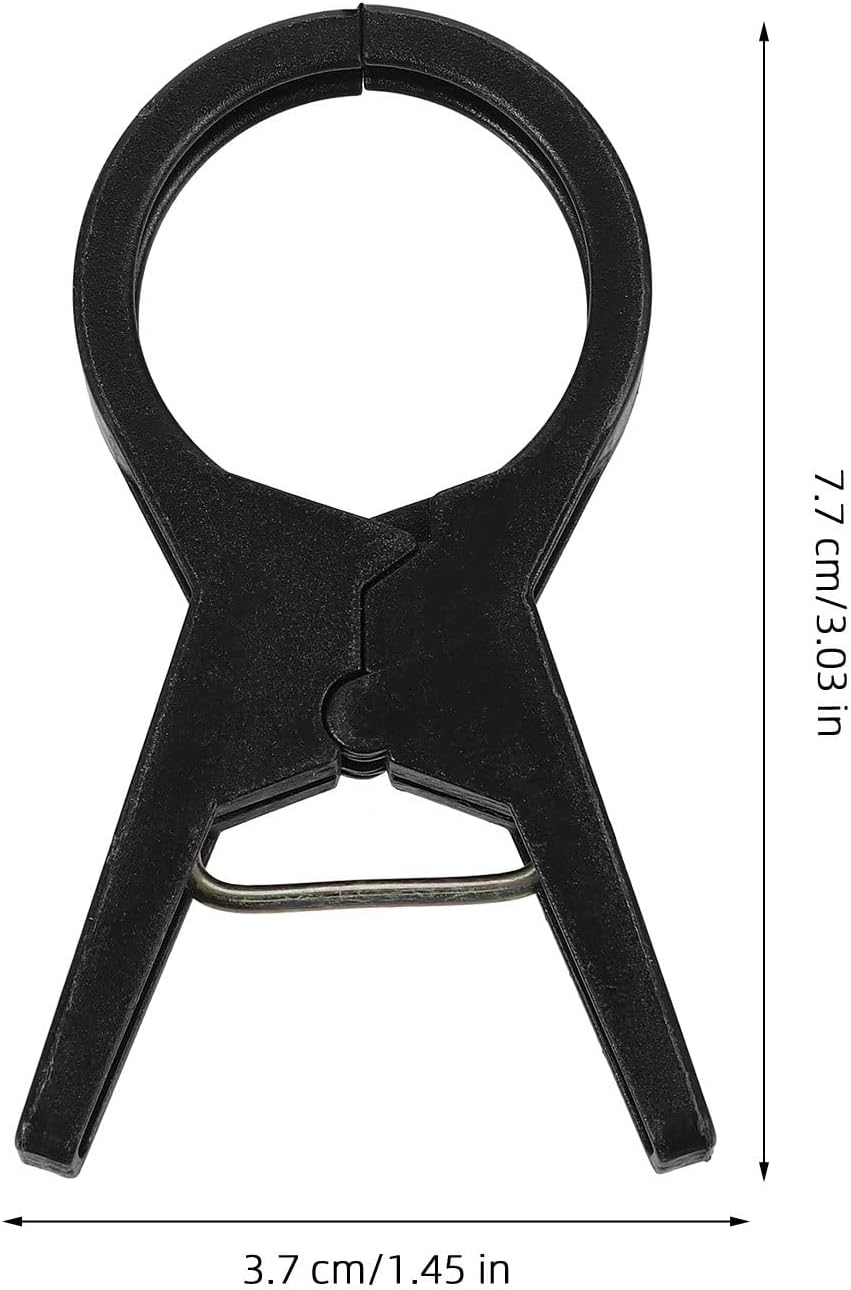BESPORTBLE Tie the Vine Clip 100Pcs Black Plastic Garden Clips for Tomato and Cucumber Support Durable Plant Ties for