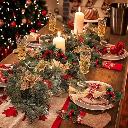 30PCS Artificial Pine Picks Christmas Simulation Pine Needle