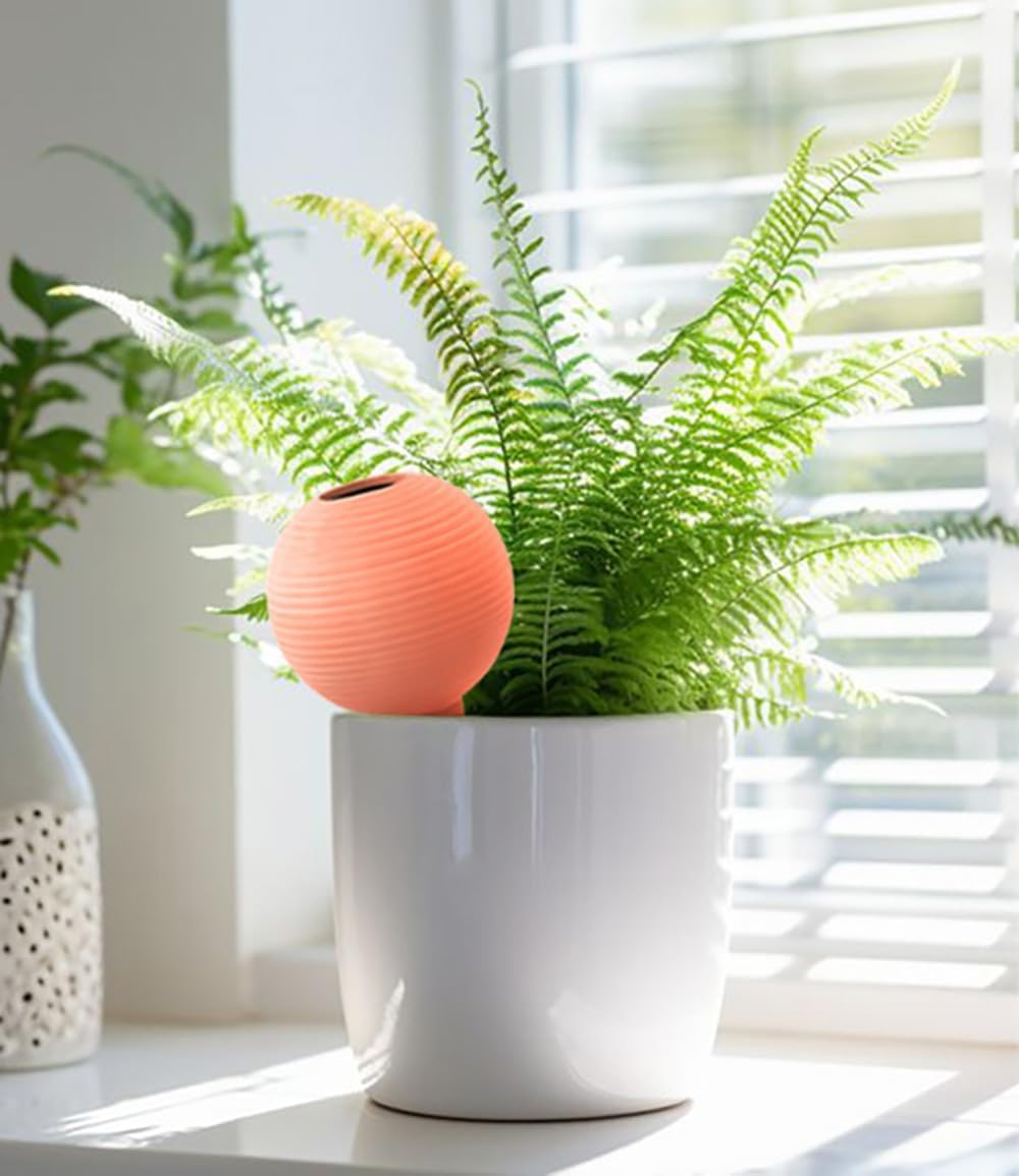 Plant Watering Globes Set of 4, 14oz Terracotta Self-Watering Globes for PottedPlants, Watering Planter Insert Bulbs