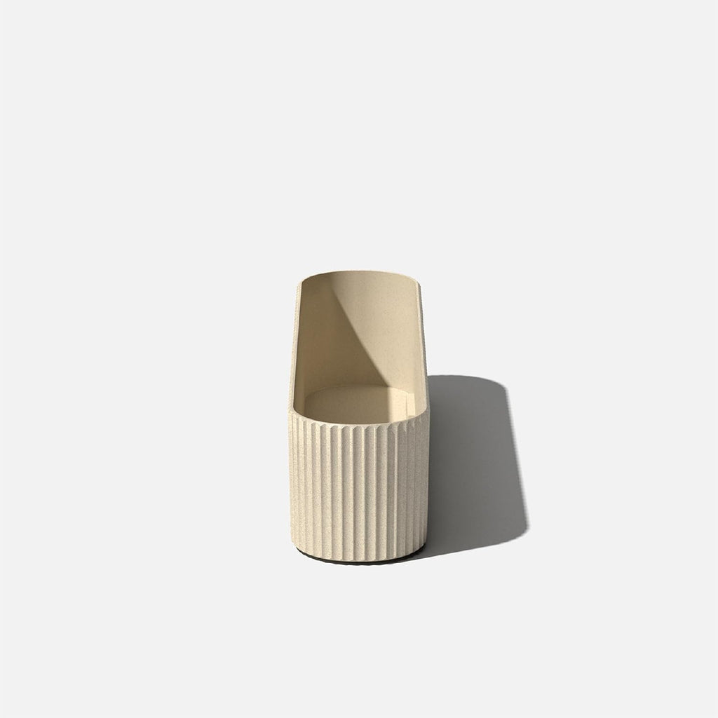 Veradek Demi Series Window Box Planter - Round Outdoor Planter | Made From a Durable Plastic-Stone Composite With
