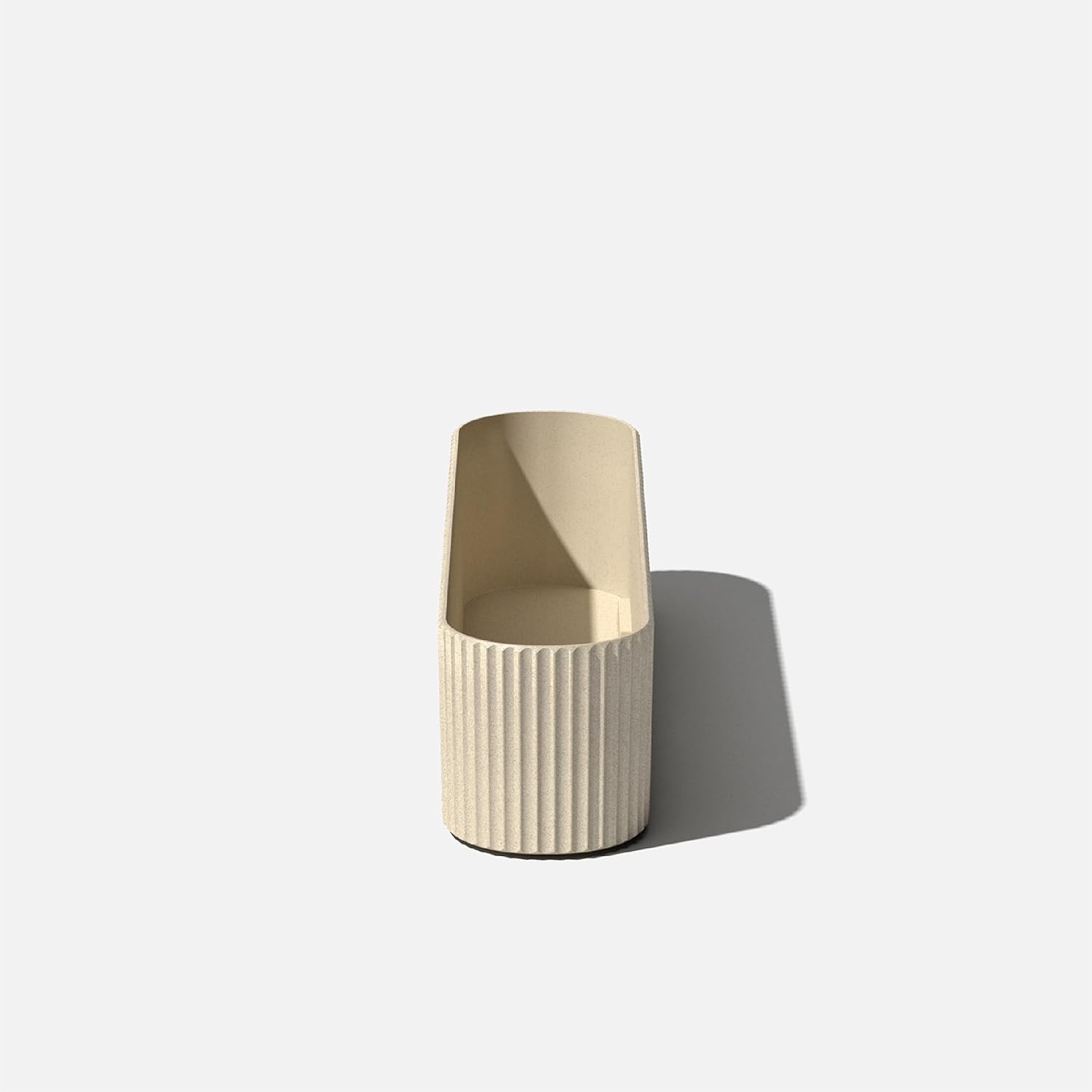 Veradek Demi Series Window Box Planter - Round Outdoor Planter | Made From a Durable Plastic-Stone Composite With