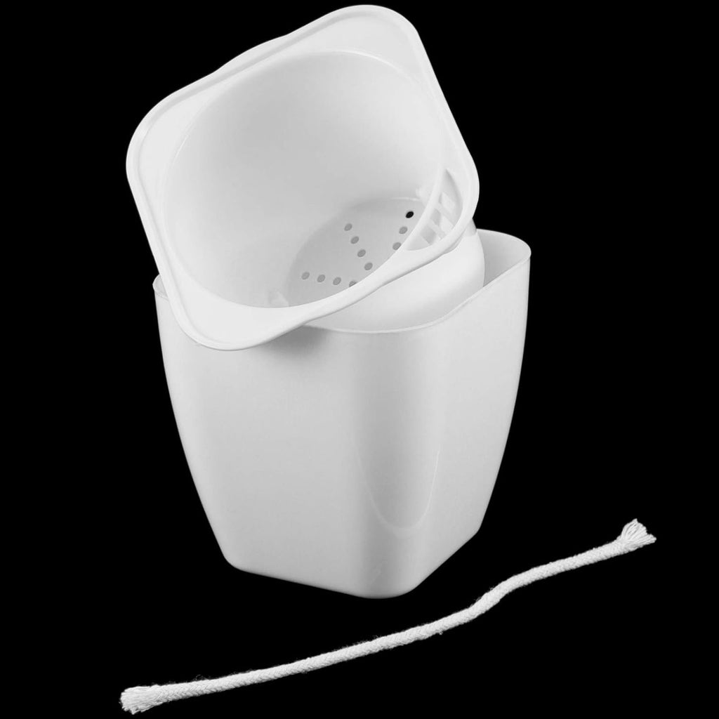 5 Inches Self Watering Planter, 10 Pack Plastic Self Watering Pots with 10 Wick Ropes, Wicking Flower Pots for Violets