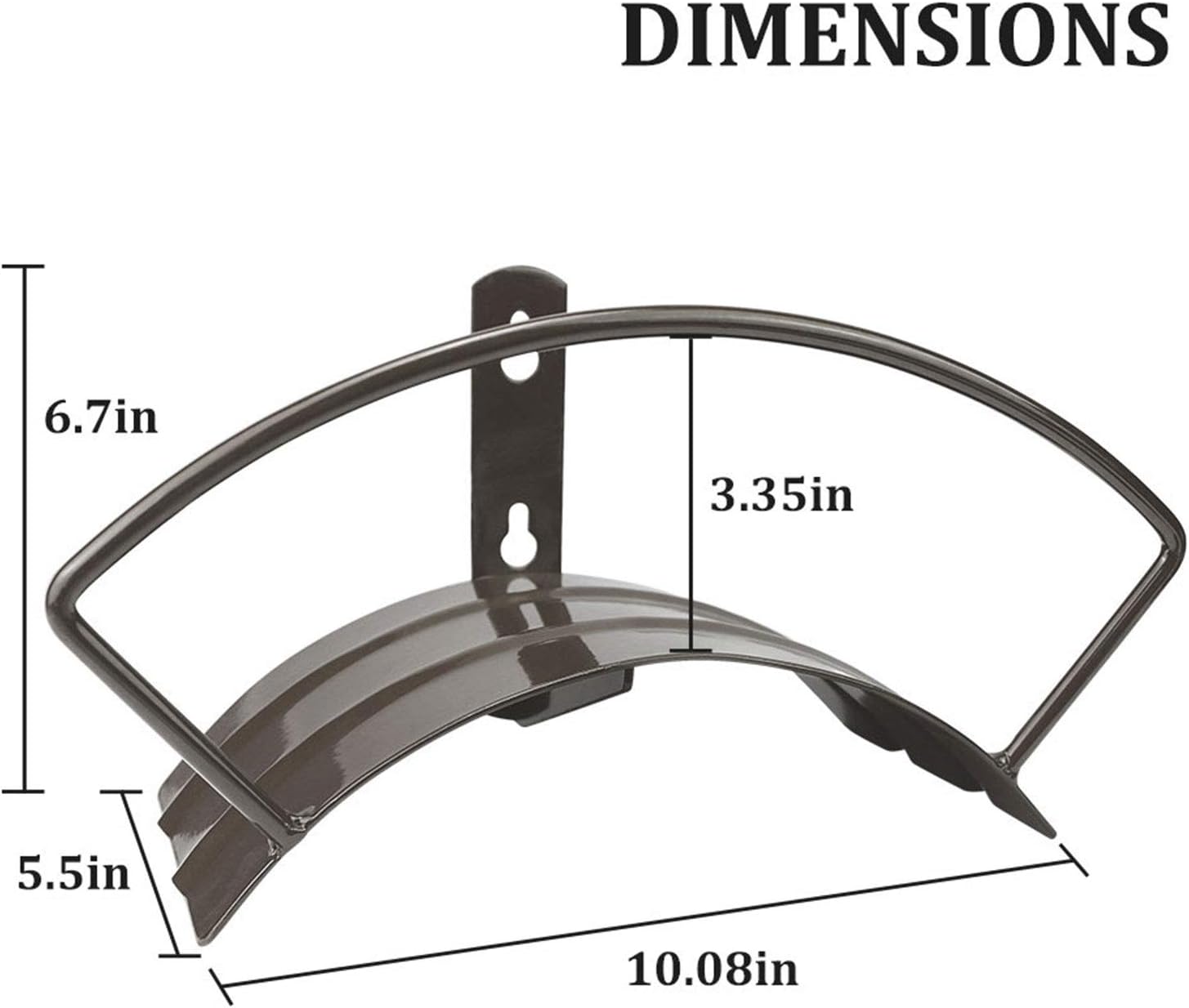 Eastrans Wall Mounted Garden Hose Holder and Hose Hanger | Hold 125ft 3/4" Hose, Durable and Heavy Duty Rust-Free Hose
