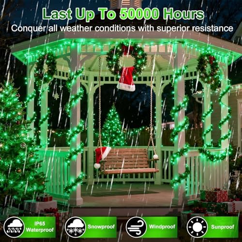 340 LED 90FT Christmas String Lights Outdoor, 12 Pro Modes with Timer