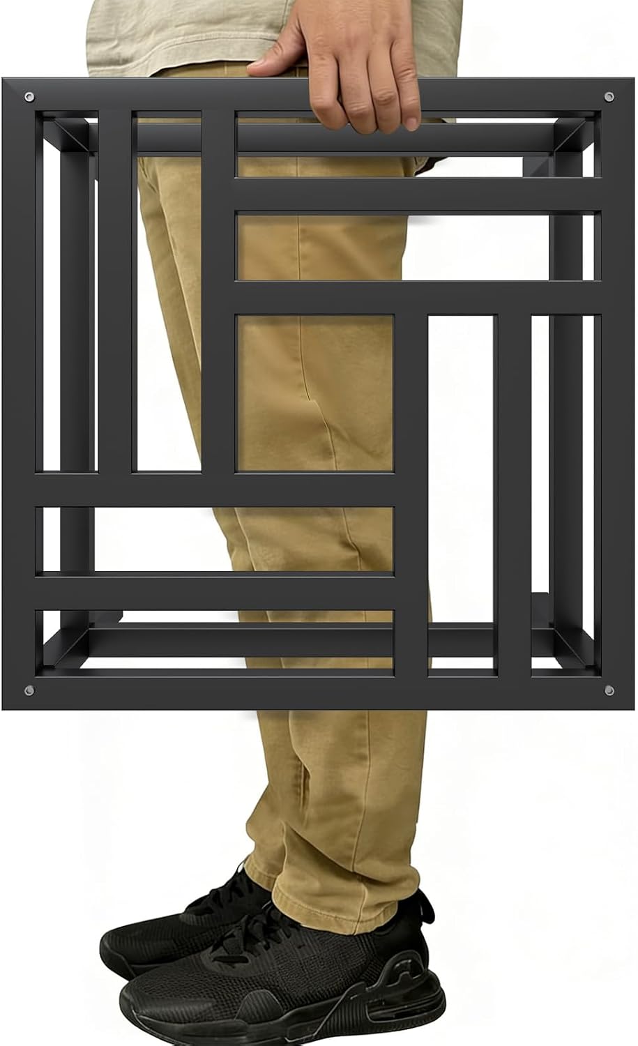 Plant Stand Indoor Outdoor, 18 Inch Heavy Duty Plant Stands Riser Metal Pedestal Stand for Large Flower Pot, Wrought