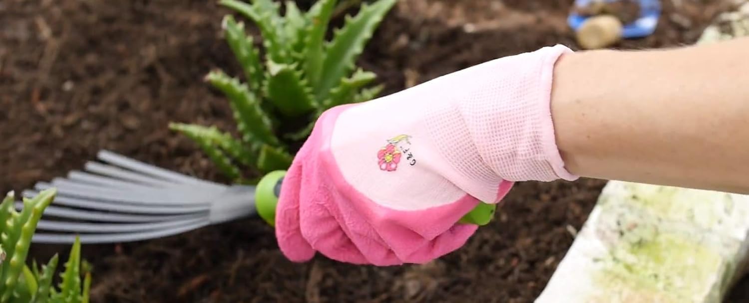 G & F Products Women’s Gardening Gloves, Micro-Foam Coated, Durable, Flexible Nylon Shell, Textured Palm for Maximum