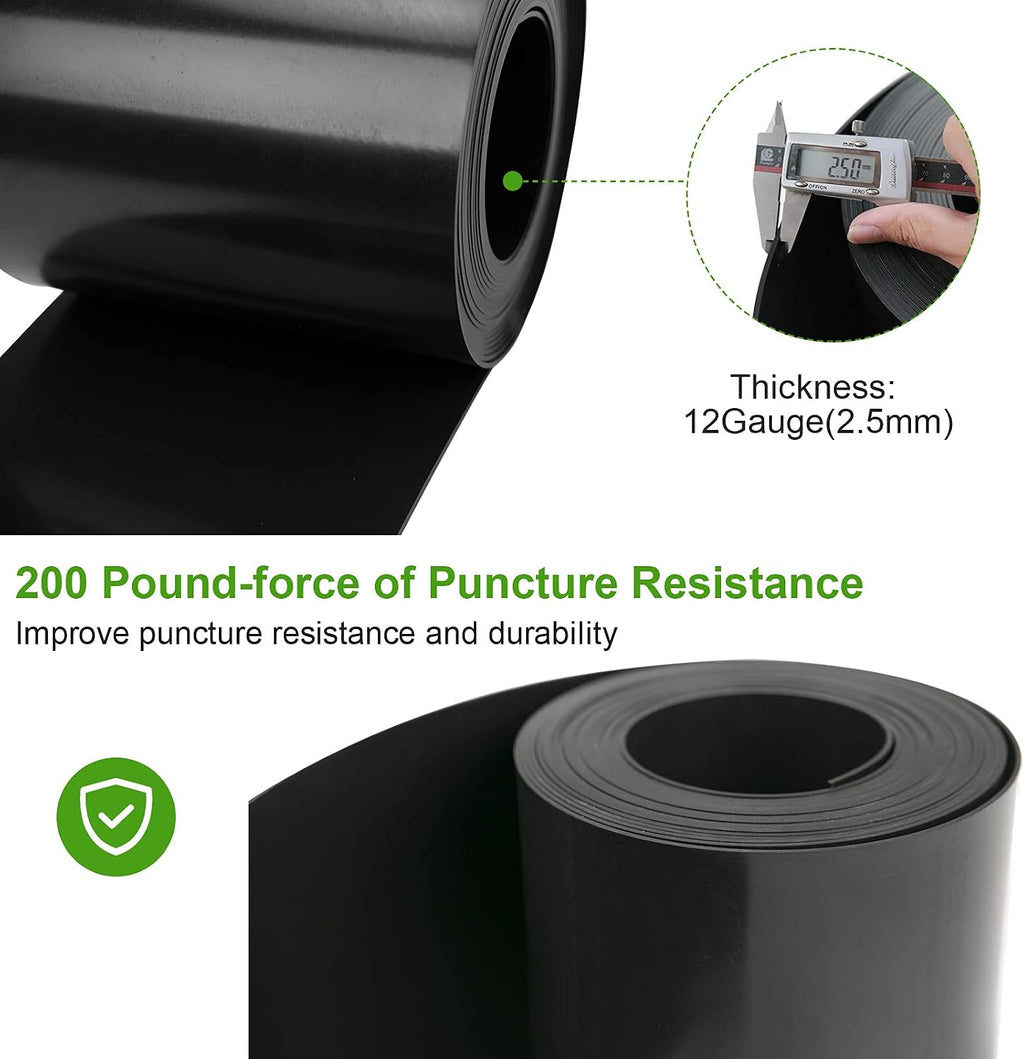 12 Gauge 40 Feet Grass Weed Barrier Landscape Edging 10 inch Depth Flexible Border Roll Lawn Landscape Garden Edging