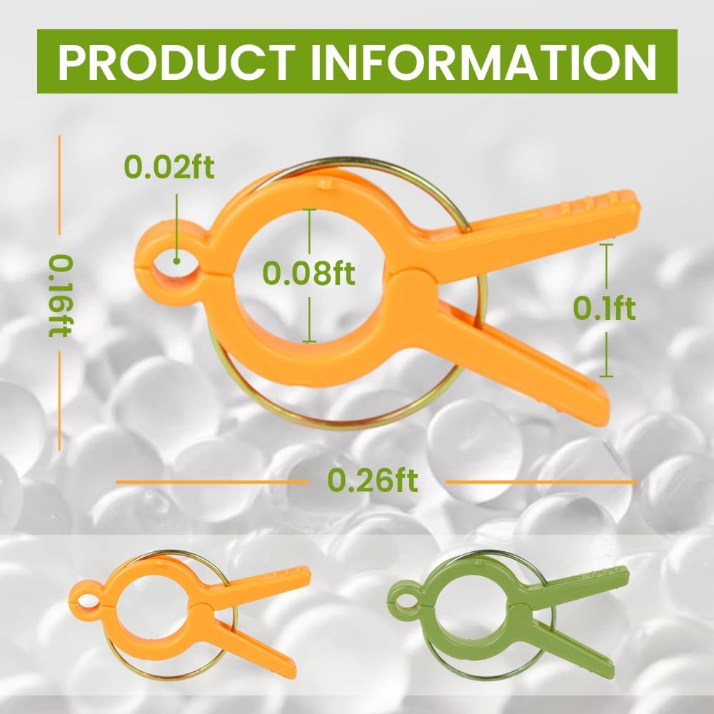 Plant Clips, 2026 Upgrade Plant Support Clips Reusable Garden Clips, Secured Plastic Plant Clips, Tomato Trellis Clips