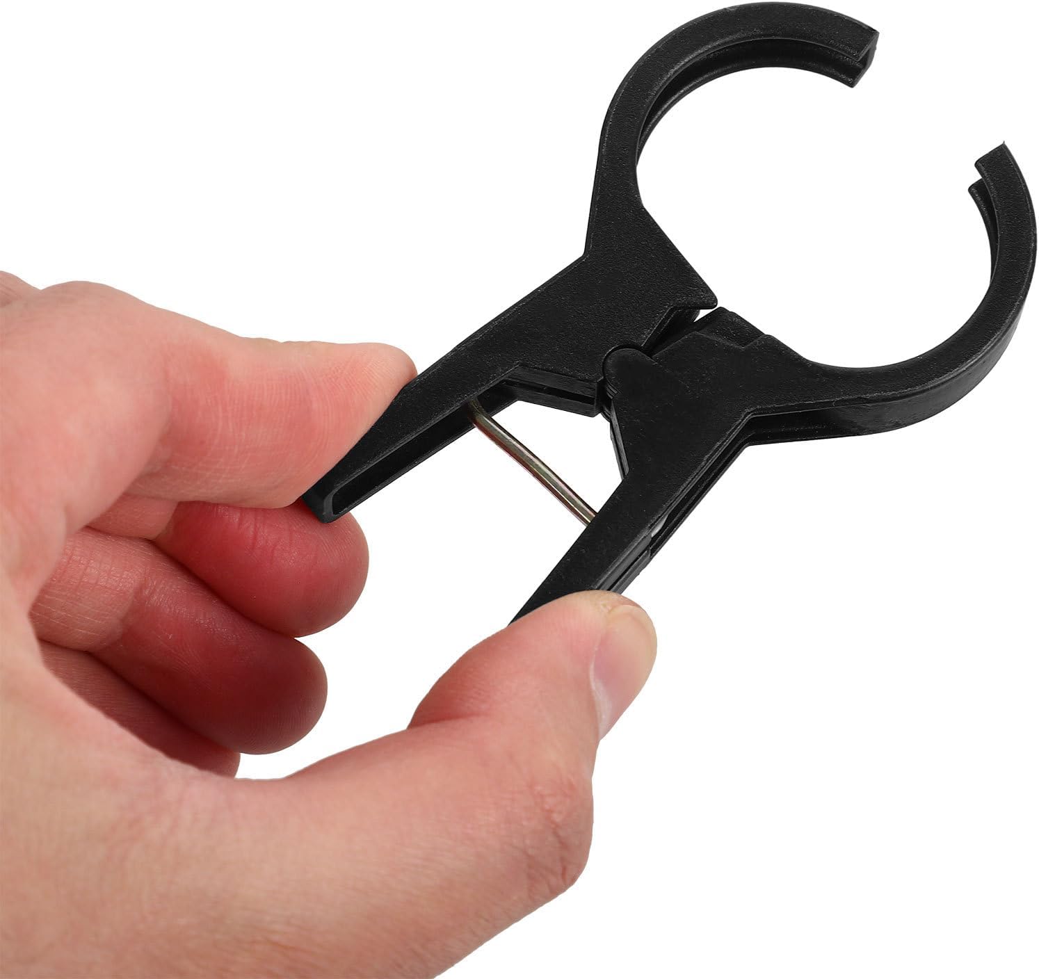 BESPORTBLE Tie the Vine Clip 100Pcs Black Plastic Garden Clips for Tomato and Cucumber Support Durable Plant Ties for