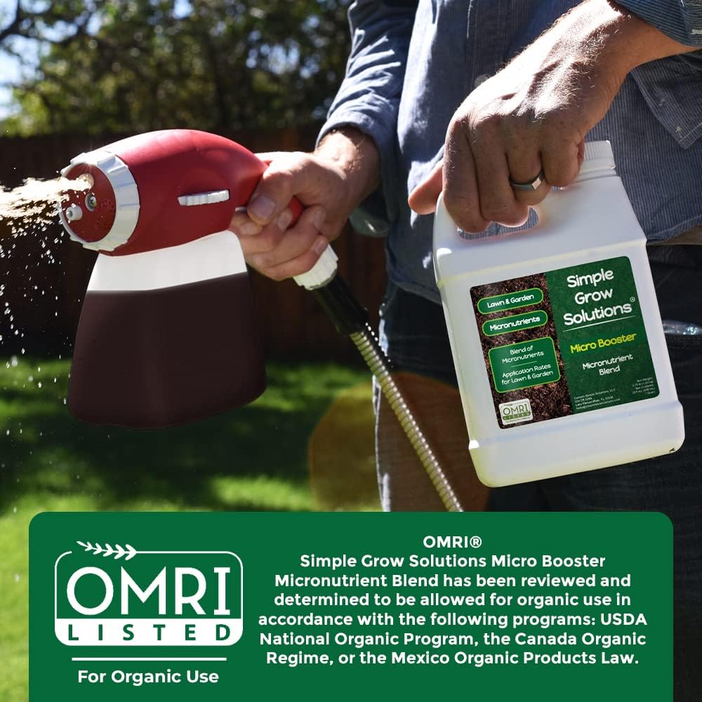 Organic Micronutrient Booster- Complete Plant & Turf Nutrients- Simple Grow Solutions- Garden & Lawn Fertilizer