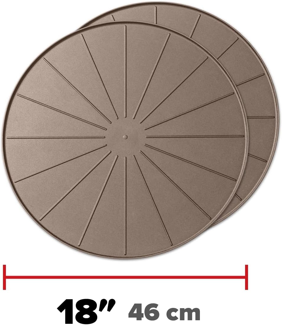 WeatherTech 18" Plant Mats/Coasters - for Floor Protection from Planter Spills, leaks and Soil (8A18CST2PKTN)- Tan