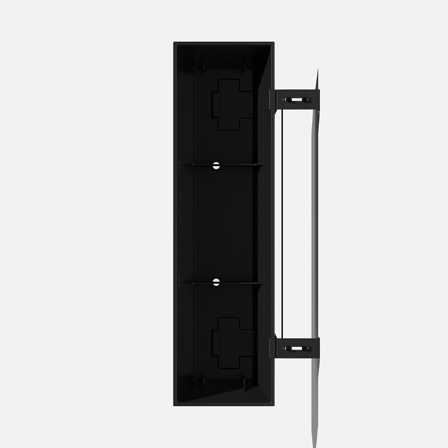 Veradek Pure Series Railing Planter - Tapered Window Box with Bracket | Made From Durable Plastic With Adjustable Metal