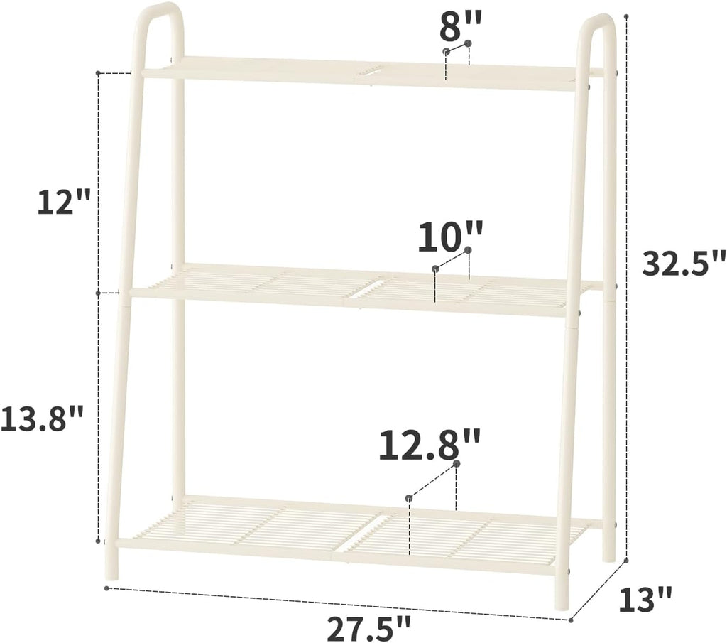 Kitsanery Metal Plant Stand Indoor Outdoor for Multiple Plants,3 Tier Plant Shelf,Large Heavy Duty Flower Holder Ladder