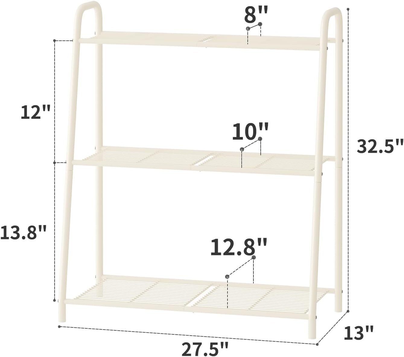 Kitsanery Metal Plant Stand Indoor Outdoor for Multiple Plants,3 Tier Plant Shelf,Large Heavy Duty Flower Holder Ladder