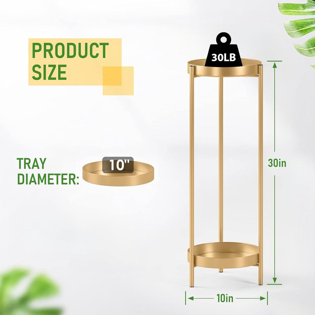 Plant Stand Plant pots Indoor Stands – Metal Flower Pots Stand Plant Shelf for Multiple Plants,2 Tier Removable Display