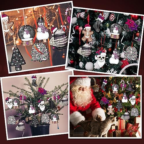 Maitys 36 Pcs Horror Christmas Ornaments Spooky Tree Decorations