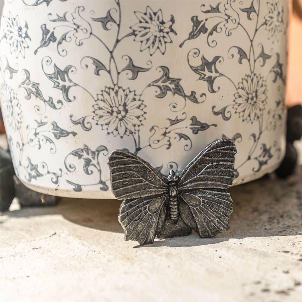 Potty Feet Butterfly Figures Plant Pot Feet Planter Riser - Pot Support Feet - Handmade Yard Art Ornaments - 3pcs