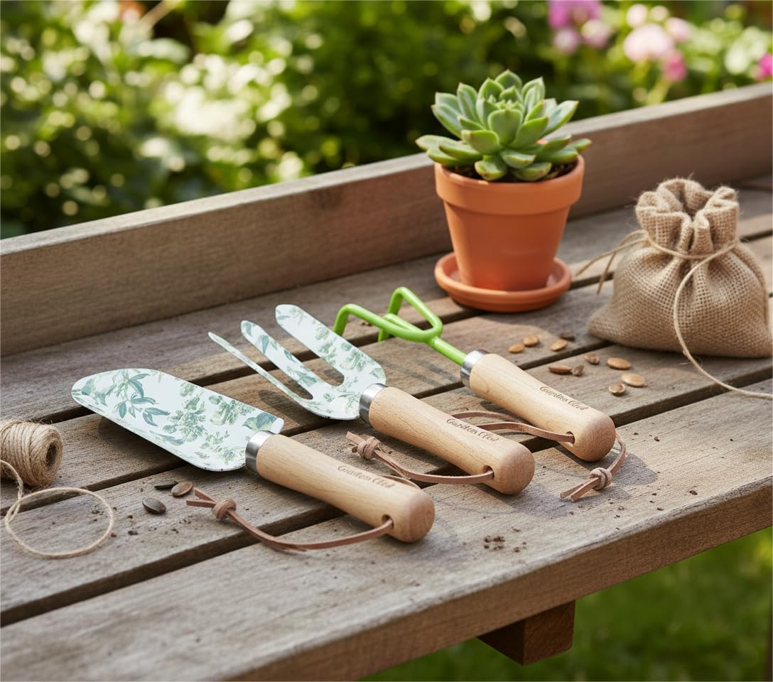 Gardenwind 32pcs Gardening Tools for Women Heavy Duty Gardening Tools Set with Fashion and Function, Water Proof Garden
