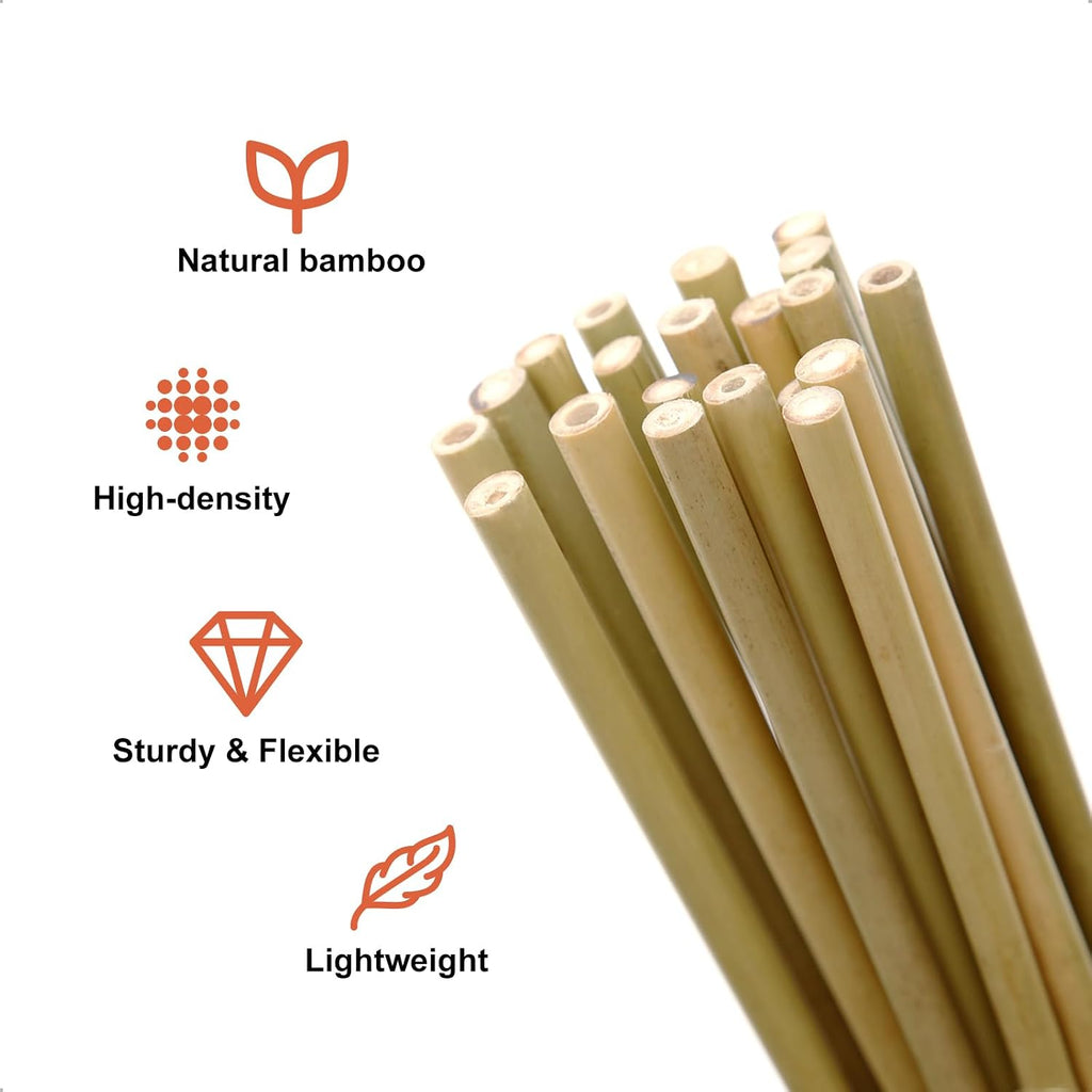 COLOtime Bamboo Stakes 58 Inch (Approx 5FT) Garden Stakes Plant Stakes for Outdoor Climbing Plants Poles Sticks Support