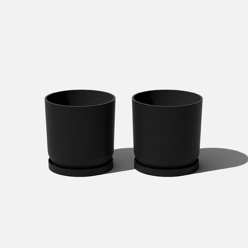 Veradek Mason Series Lima Planter - Round Planter for Indoor or Outdoor Porch/Garden | Made from Plastic-Stone