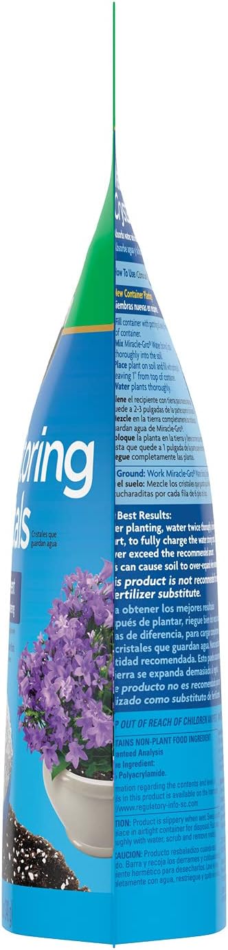Gro Water Storing Crystals, 12 oz. (2-Pack) | Soil Moisture Retention Crystals for Indoor and Outdoor Plants