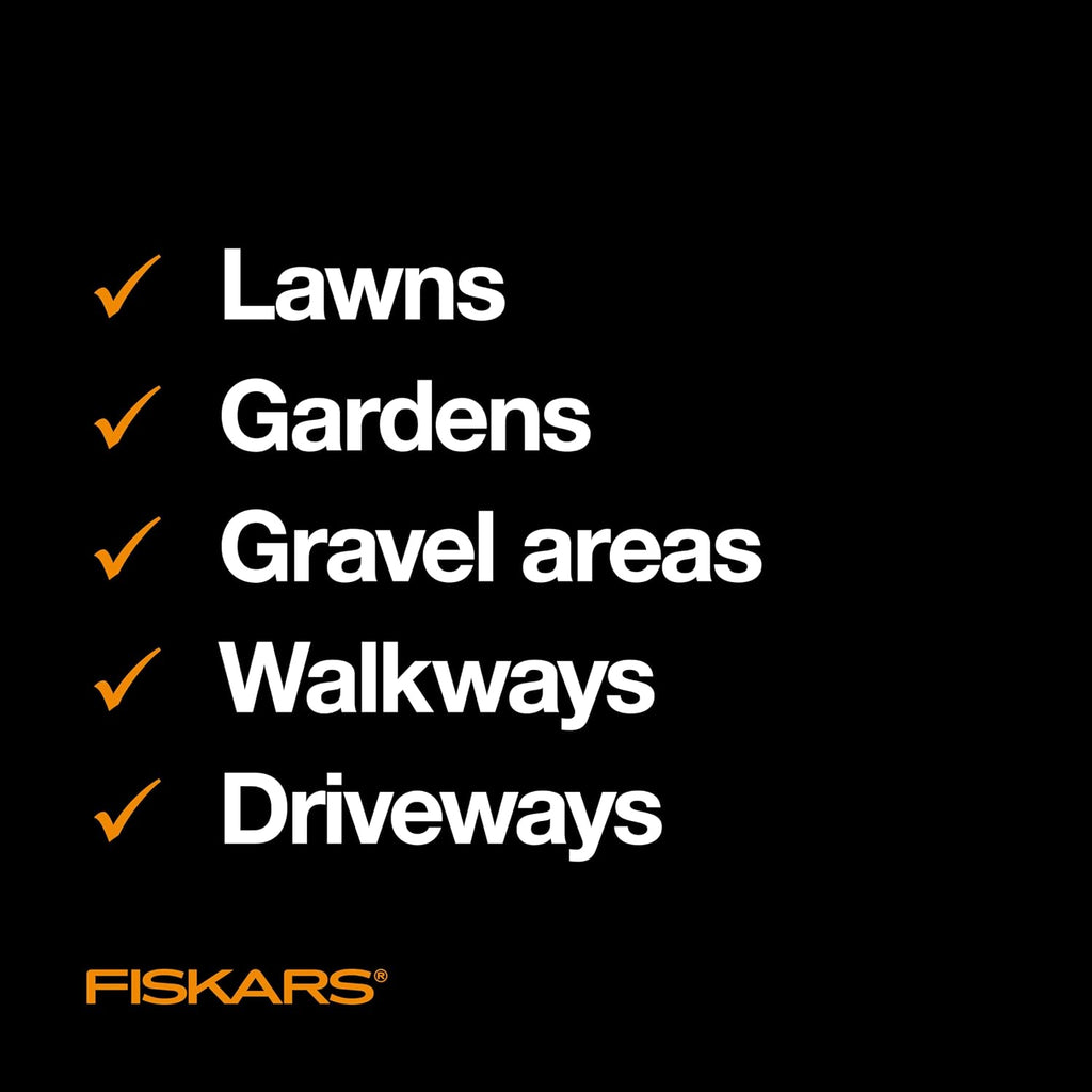 Fiskars Stand-Up Weed Puller Tool, 3 Serrated Stainless Steel Claws, 39"