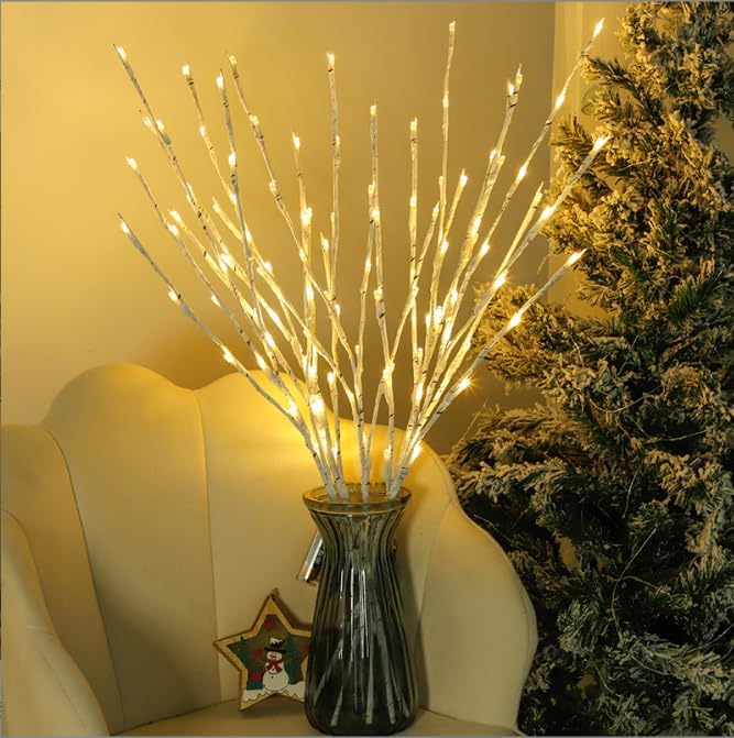 2 Pack LED Lighted Branches Battery Operated Branch Lights Vase Filler