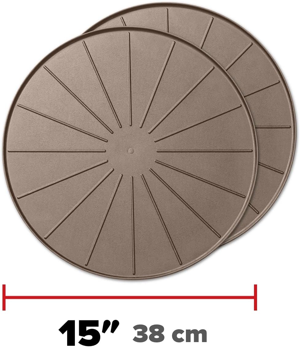 WeatherTech 15" Plant Mats/Coasters - for Floor Protection from Planter Spills, leaks and Soil (8A15CST2PKTN)- Tan