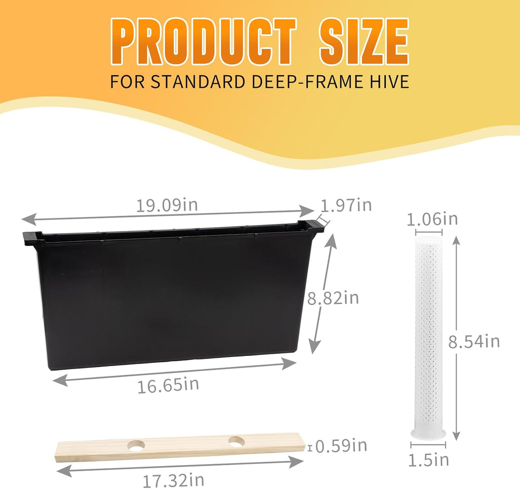 2 Pack 4L Bee Pro Feeder,Frame Feeders for Bee Hive Bee Watering Station,Beehive Frame Feeder Deep Frame Water Feeder