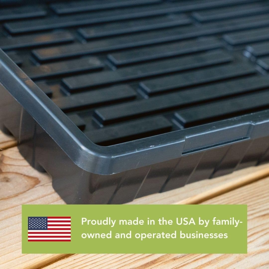Bootstrap Farmer 5 Pack Seed Starter Trays, 1020 Flat No Holes, Extra Strength 2.0mm Thick Polypropylene for