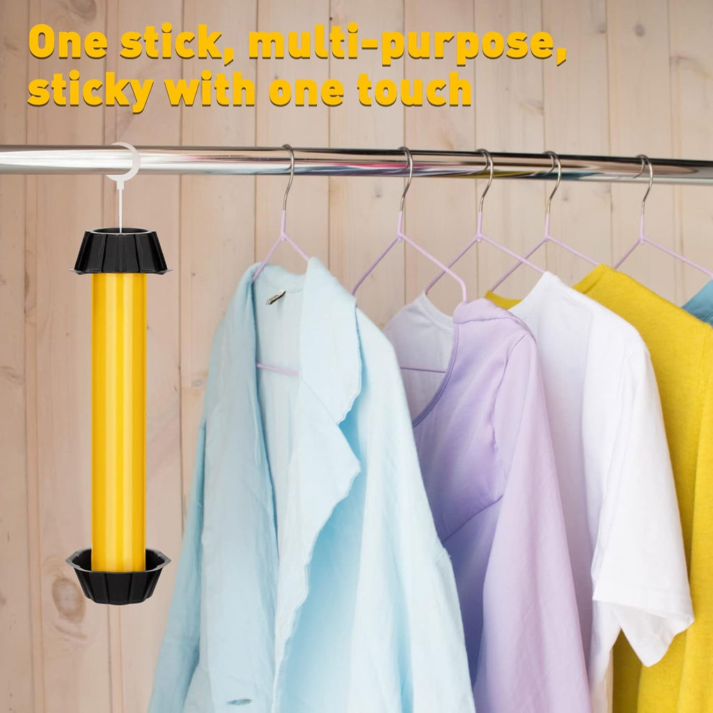 Qualirey 8 Pcs Sticky Fly Trap Fly Stick Indoor Outdoor Long Lasting Hanging Flies Bug Catcher Paper Tape Strips with