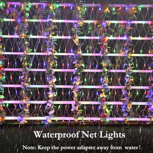 Joomer Christmas Net Lights - 11FT x 4.5FT 300LED Plug-in Light Multicolor