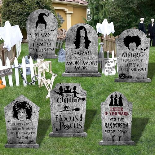 17.3" Halloween Tombstones Graveyard Outdoor Yard Signs Decorations