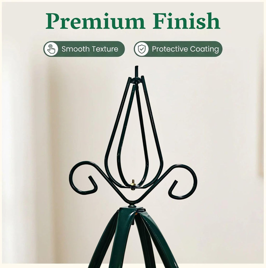 100% Metal Garden Obelisk Trellis for Climbing Plants Outdoor | Powder-Coated Steel Tall Garden Teepee Trellis | Sturdy