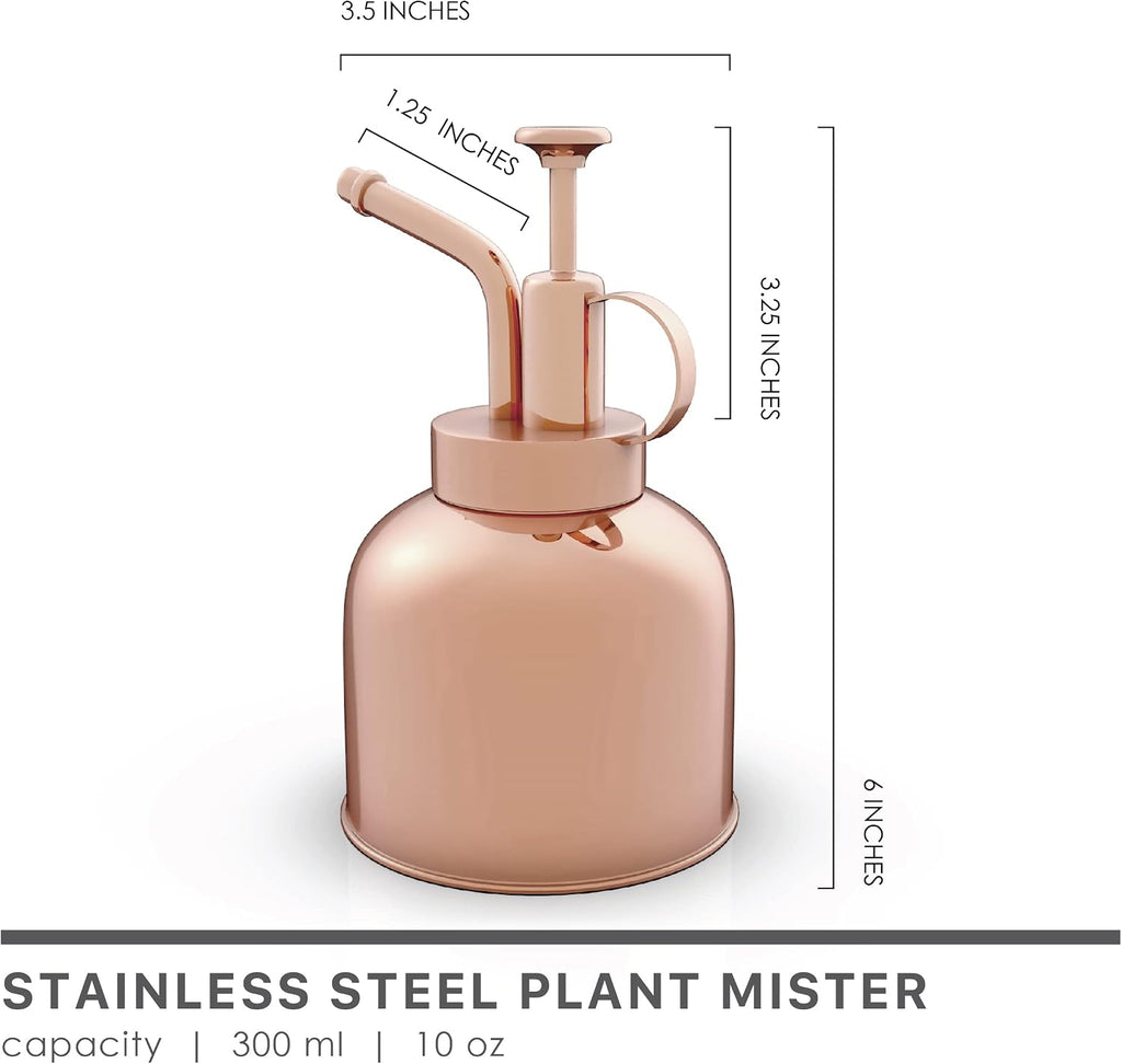 Stainless Steel Plant Mister Spray Bottle Watering Can for Indoor Plants Succulent Bonsai Garden Spray Houseplant