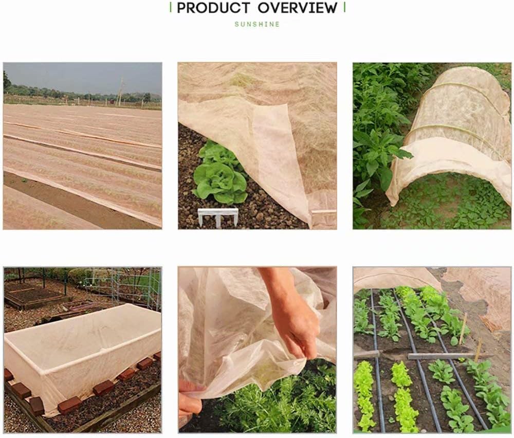 Agfabric Plant Covers Freeze Protection Floating Row Covers 10'x100' 0.9oz Plant Covers Freeze Sun Protection,Frost