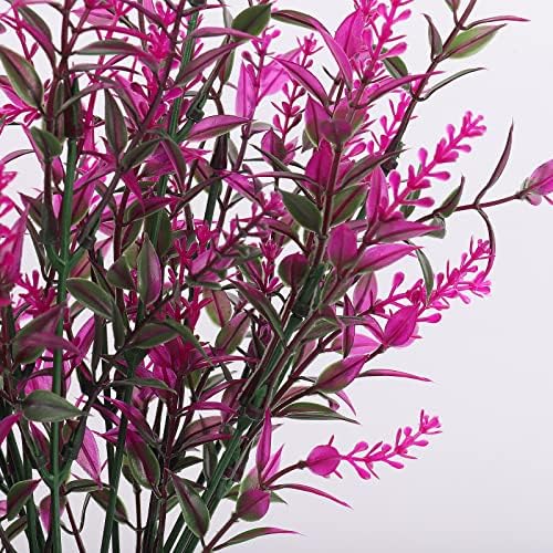 RECUTMS 36 Bundle Artificial Faux Plants Flowers Outdoor Spring Decoration