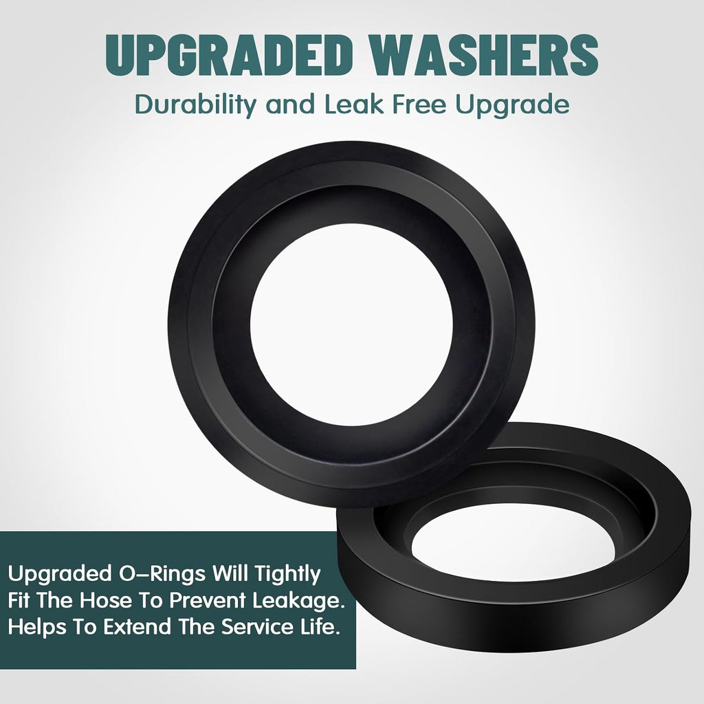 3 Pack Upgraded Version Quick Connect Hose Fittings, Stainless Steel Garden Hose Quick Connector, Universal Fit 3/4