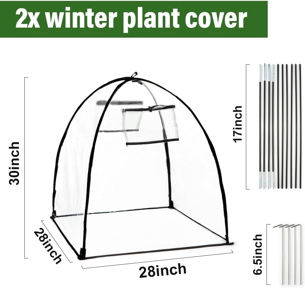 Plant Covers Freeze Protection, Outdoor Garden Frost Cover, Plant Covers from Animals, garden cloches for plants