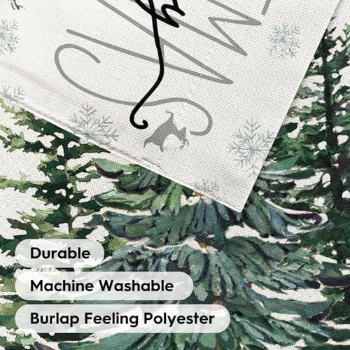 AVOIN colorlife Merry Christmas Pine Tree Garden Flag 12x18 Inch