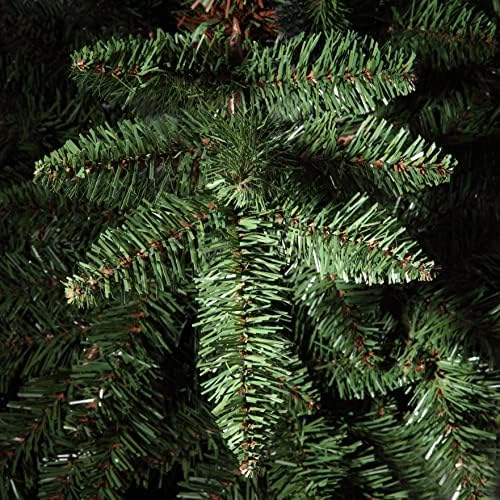 Haute Decor 3.5 Foot Tall Berkeley Fir Potted Tree Unlit - Natural Looking Artificial Christmas Tree Pre-Potted in Sturdy Dark Brown Planter Pot